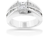Princess Channel Diamond Engagement Ring