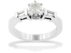 0.72 Carat Baguette Channel Diamond Engagement Ring