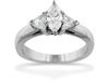 Marquise & Trillium Diamond Engagement Ring