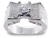 2.40 Carat Round Invisible Diamond Engagement Ring