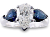 1.60 Carat Pear Shape Diamond Engagement Ring