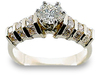 1.88 Carat Round Channel Diamond Engagement Ring