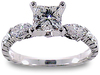 Princess Marquise Diamond Engagement Ring