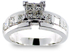 1.30 Carat Princess Invisible Diamond Engagement Ring