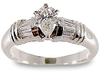 1.00 Carat Marquise Baguette Diamond Engagement Ring