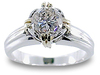 Royal Round Cut Diamond Engagement Ring