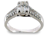 Oval Pave Diamond Engagement Ring