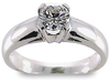 0.50 Carat Round Diamond Solitaire Engagement Ring