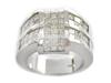 Princess Invisible Diamond Anniversary Ring