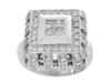 Princess Invisible Pave Diamond Anniversary Ring