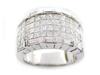 Princess Invisible Baguette Diamond Anniversary Ring