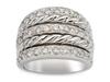 Round Diamond Pave Anniversary Ring