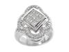 Princess Invisible Pave Diamond Anniversary Ring