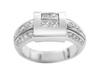 Princess Invisible Pave Diamond Anniversary Ring
