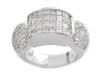 Princess Invisible Pave Diamond Anniversary Ring