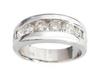 Round Channel Diamond Anniversary Ring