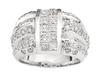 Invisible Pave Diamond Anniversary Ring